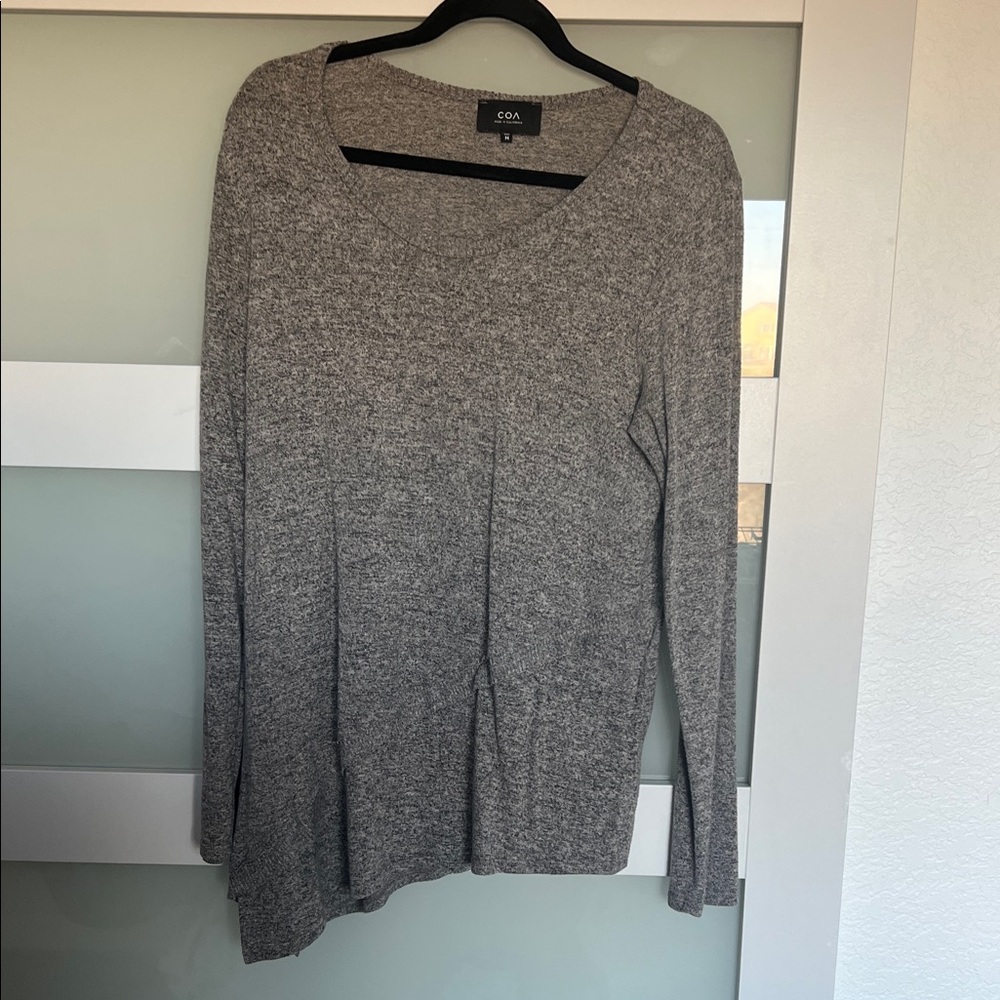 Gray COA Long Sleeve Sweater